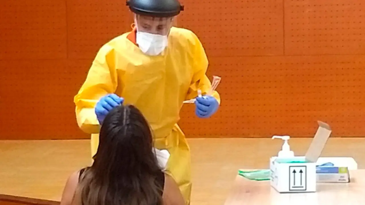 Una prueba de Covid. EFE