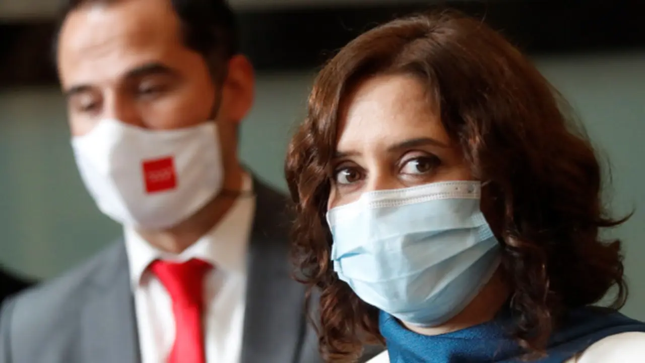 Isabel Díaz Ayuso, este lunes. EFE