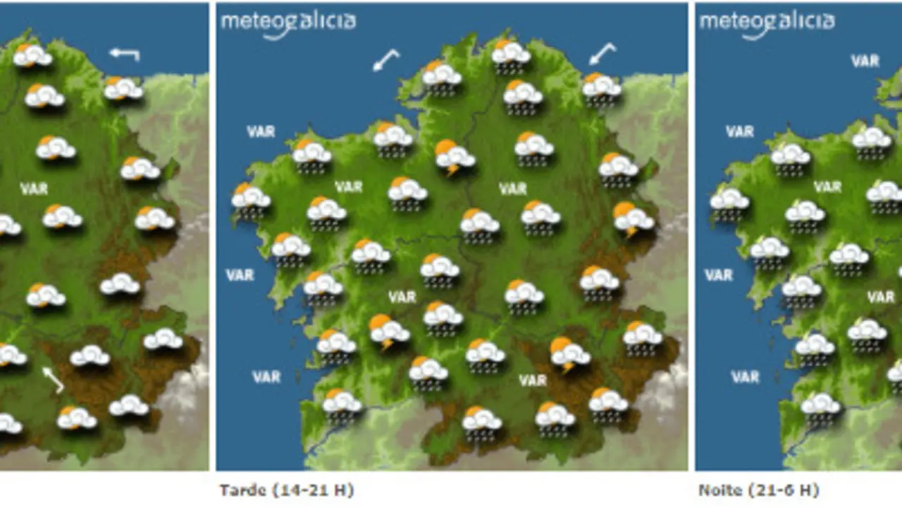 Previsión para este xoves. METEOGALICIA