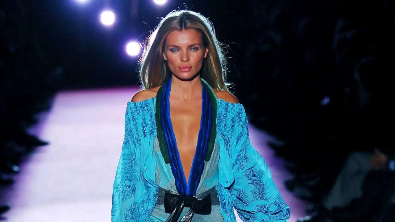 Esther Cañadas, en un desfile en 2008. ARCHIVO