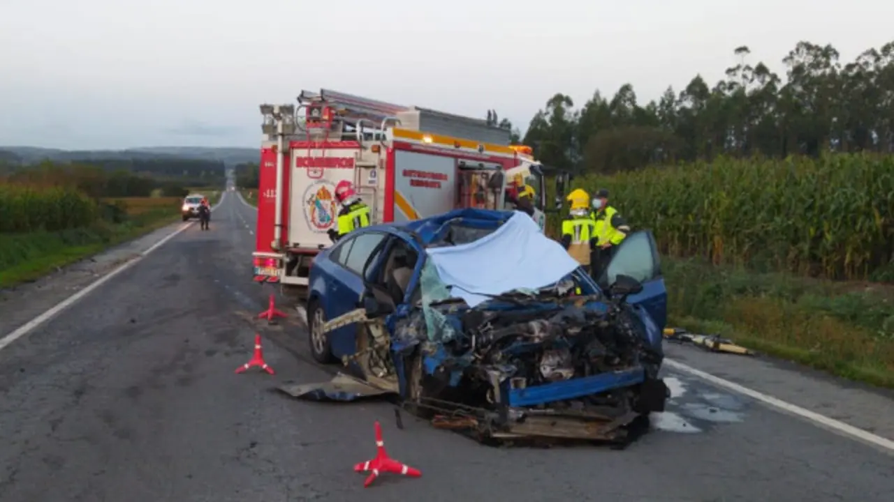 Un accidente mortal ocurrido en Santa Comba. GUARDIA CIVIL