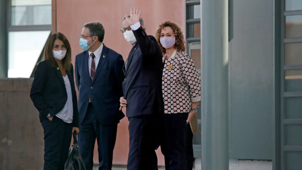 Torra, este martes en Lledoners. SUSANNA SAEZ