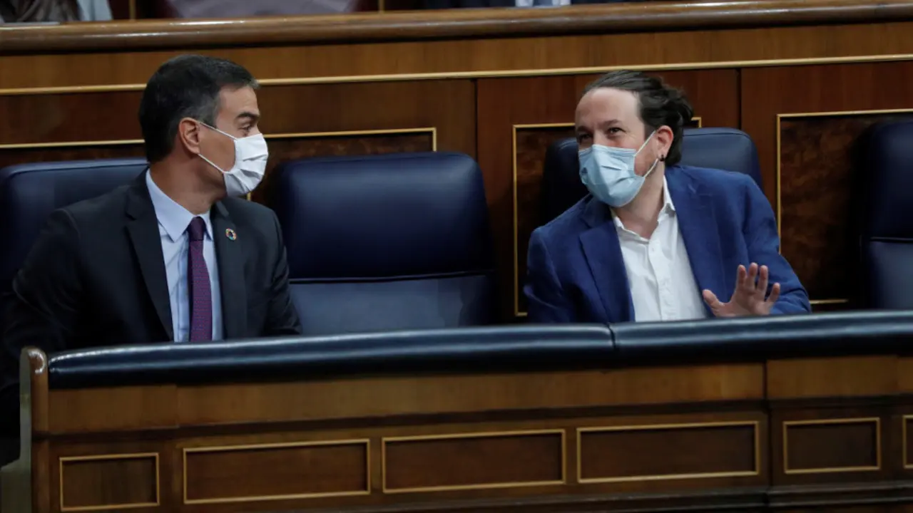 Pedro Sánchez y Pablo Iglesias. EFE