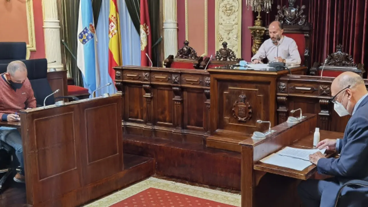 Jácome, en el Concello de Ourense. EUROPA PRESS