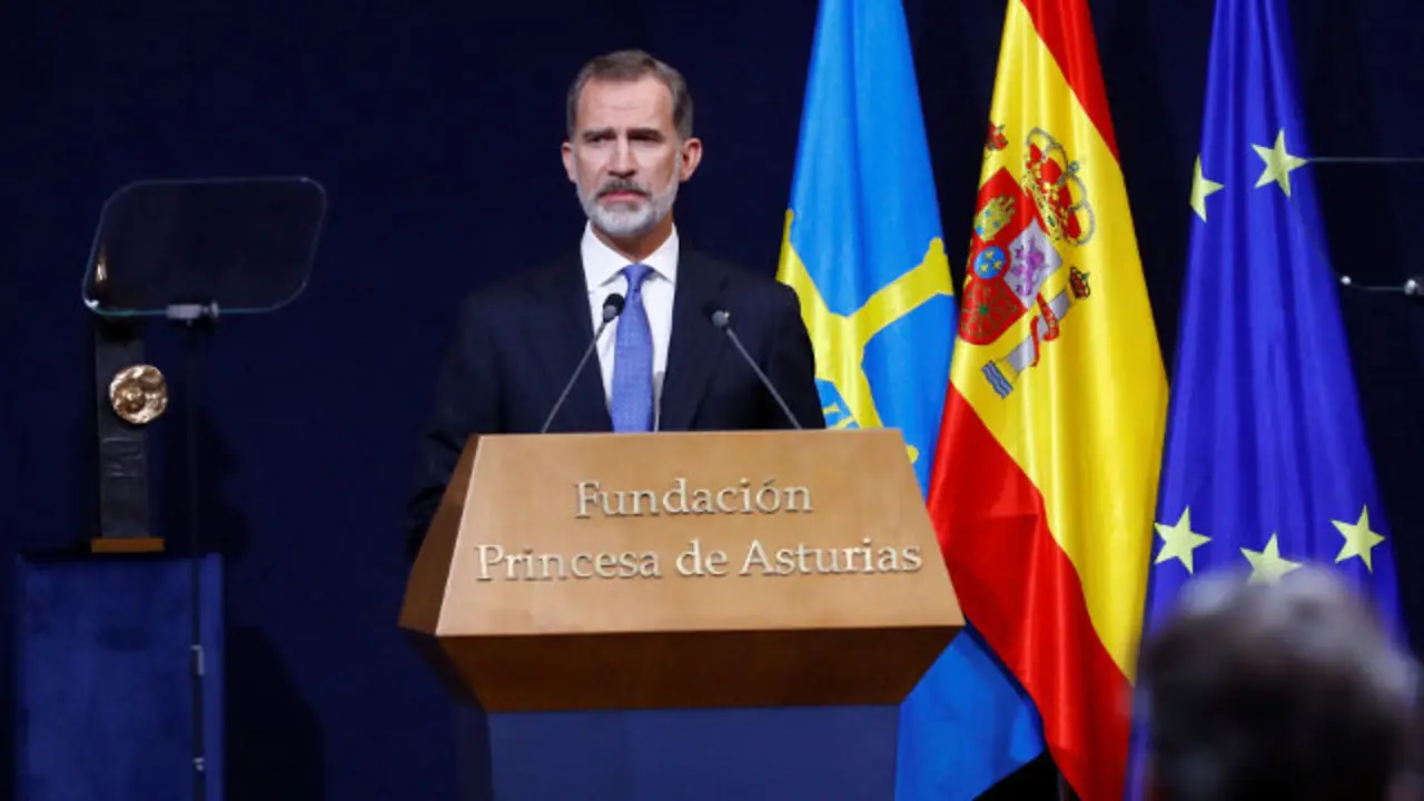 Felipe VI, durante a gala.BALLESTEROS (Efe)