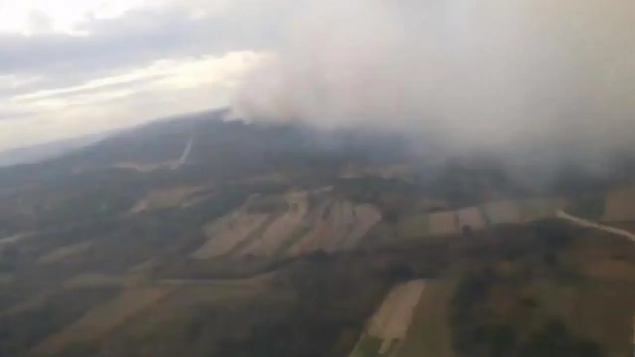 El incendio de Oímbra. TWITTER