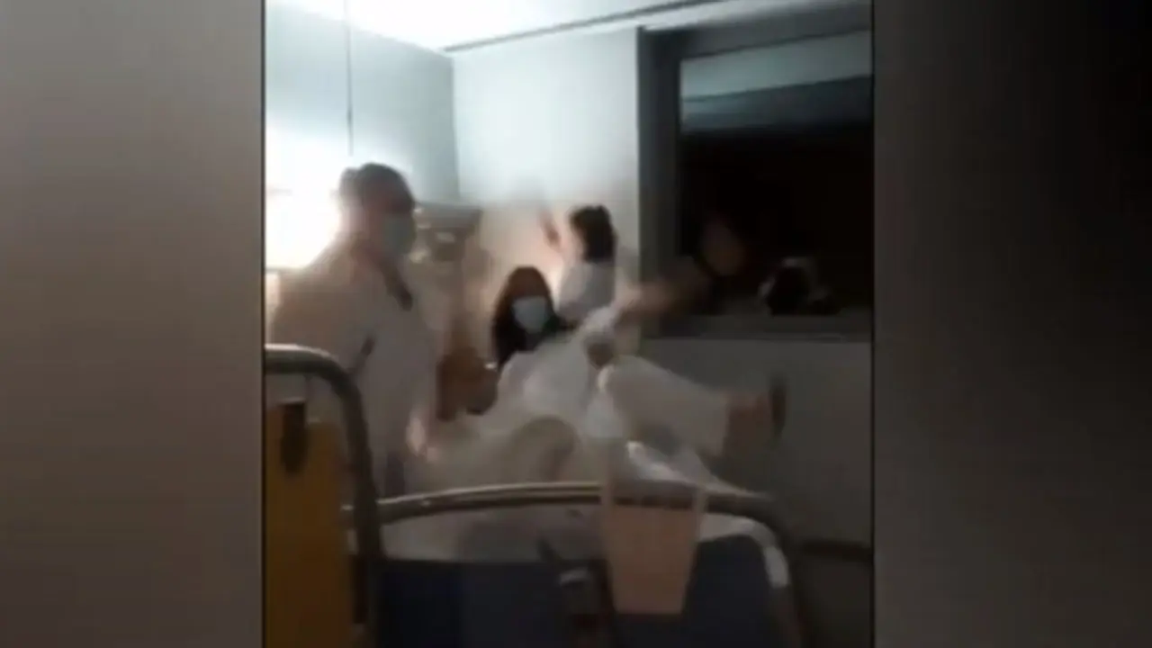 Las enfermeras que grabaron un vídeo en Tarragona.TIK-TOK