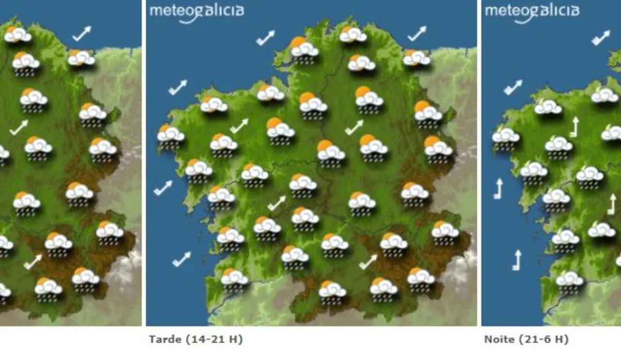 Predicción para este miércoles. METEOGALICIA