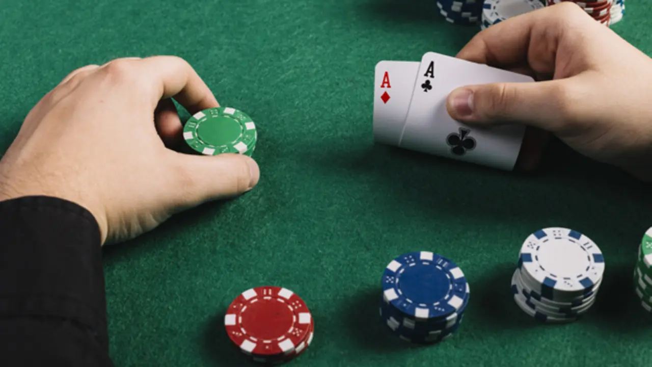 Un jugador en un casino. EP