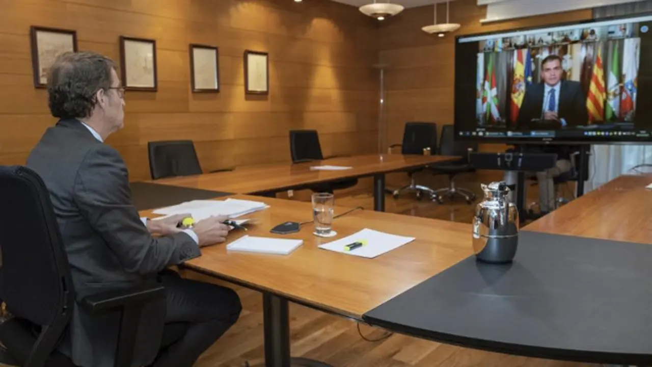 Núñez Feijóo, na Conferencia de Presidentes. EFE