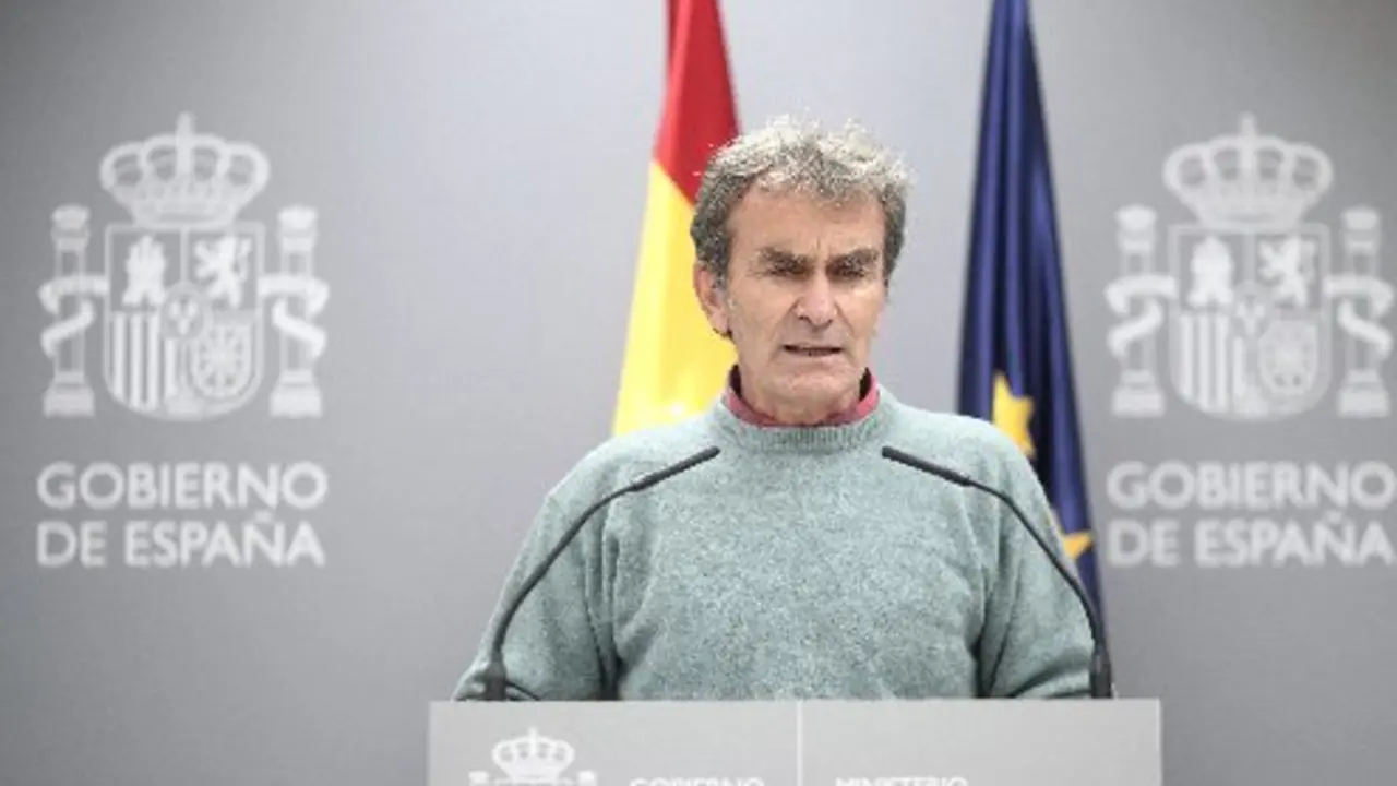 Fernando Simón en la comparecencia. EFE