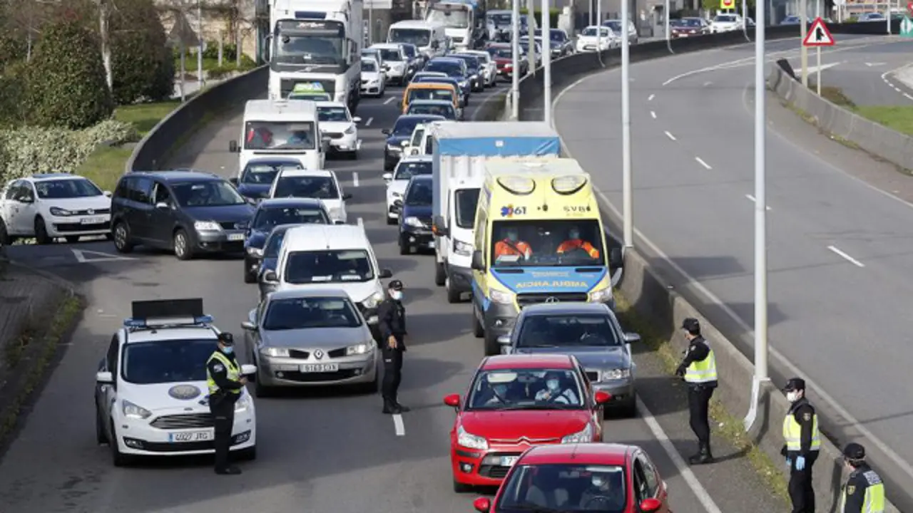 Un control en Santiago. LAVANDEIRA JR