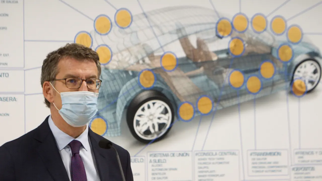 Feijóo en la presentación del proyecto. SALVADOR SAS (EFE)