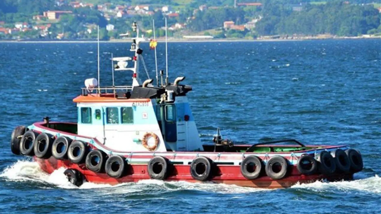 El remolcador que sufrió el accidente. DP