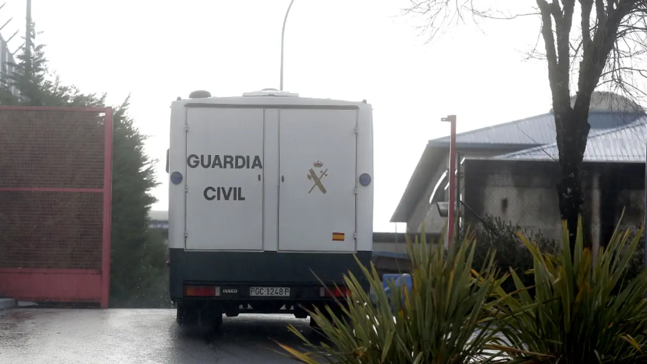 Ingreso de Abuín en la cárcel de A Lama en 2018. JAVIER CERVERA-MERCADILLO