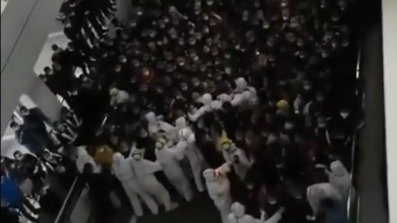 Caos en el aeropuerto de Shanghai