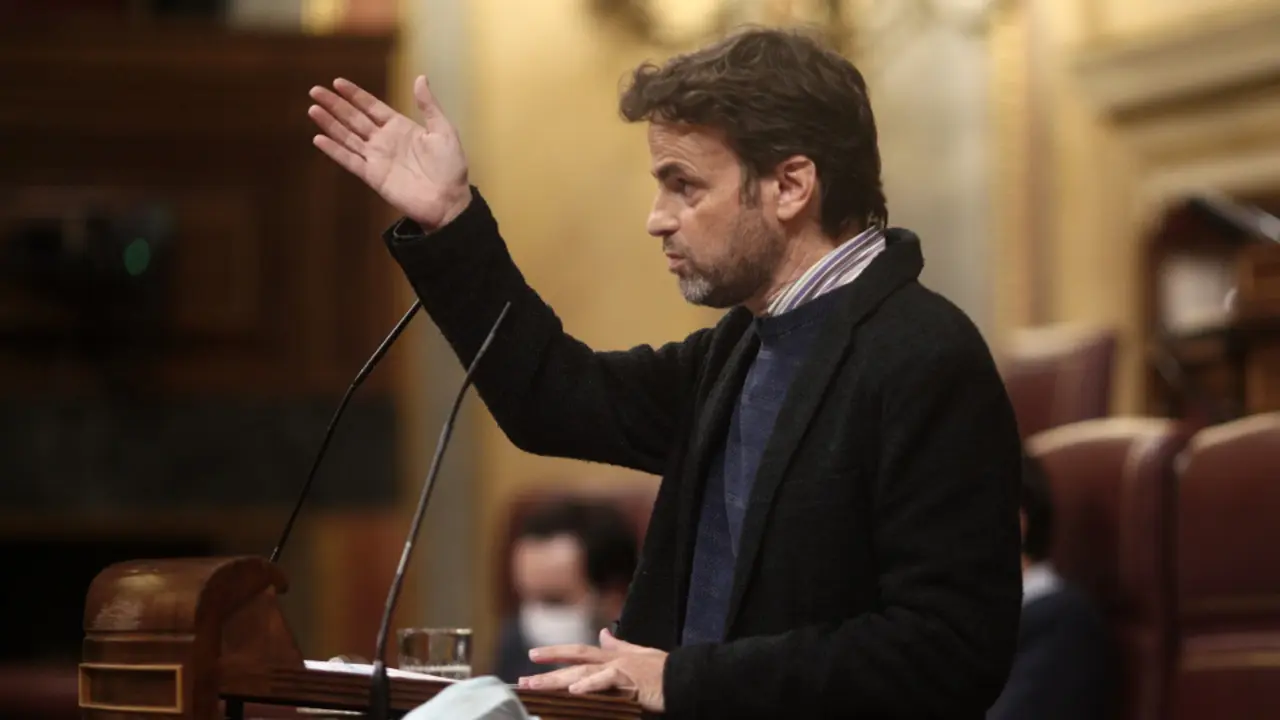El presidente del grupo parlamentario de Unidas Podemos, Jaume Asens. EUROPA PRESS