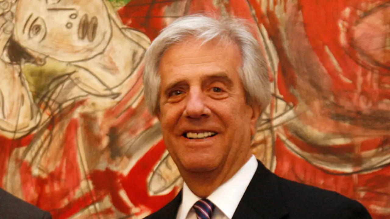 Tabaré Vázquez, durante la visita que realizó a Galicia en 2016. PEPE FERRÍN (AGN)