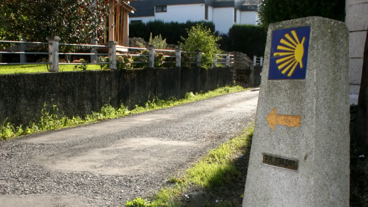 Distintivo do Camiño de Santiago. AEP