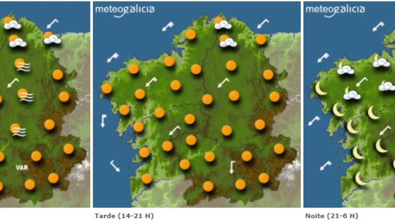 Predicción del lunes. METEOGALICIA