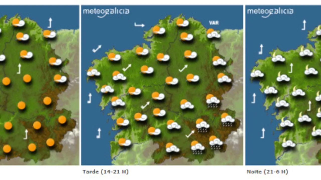 Previsión para este jueves en Galicia. METEOGALICIA