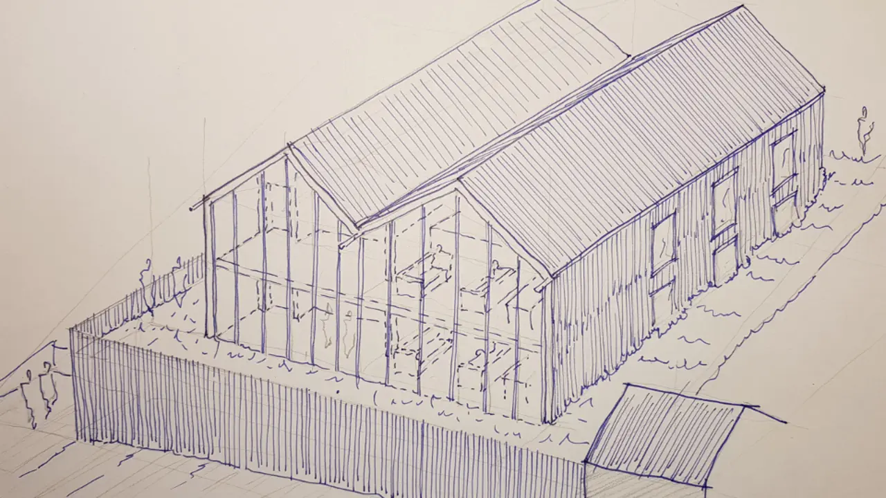 Proxecto do albergue de peregrinos en Carril, Vilagarcía de Arousa. DP