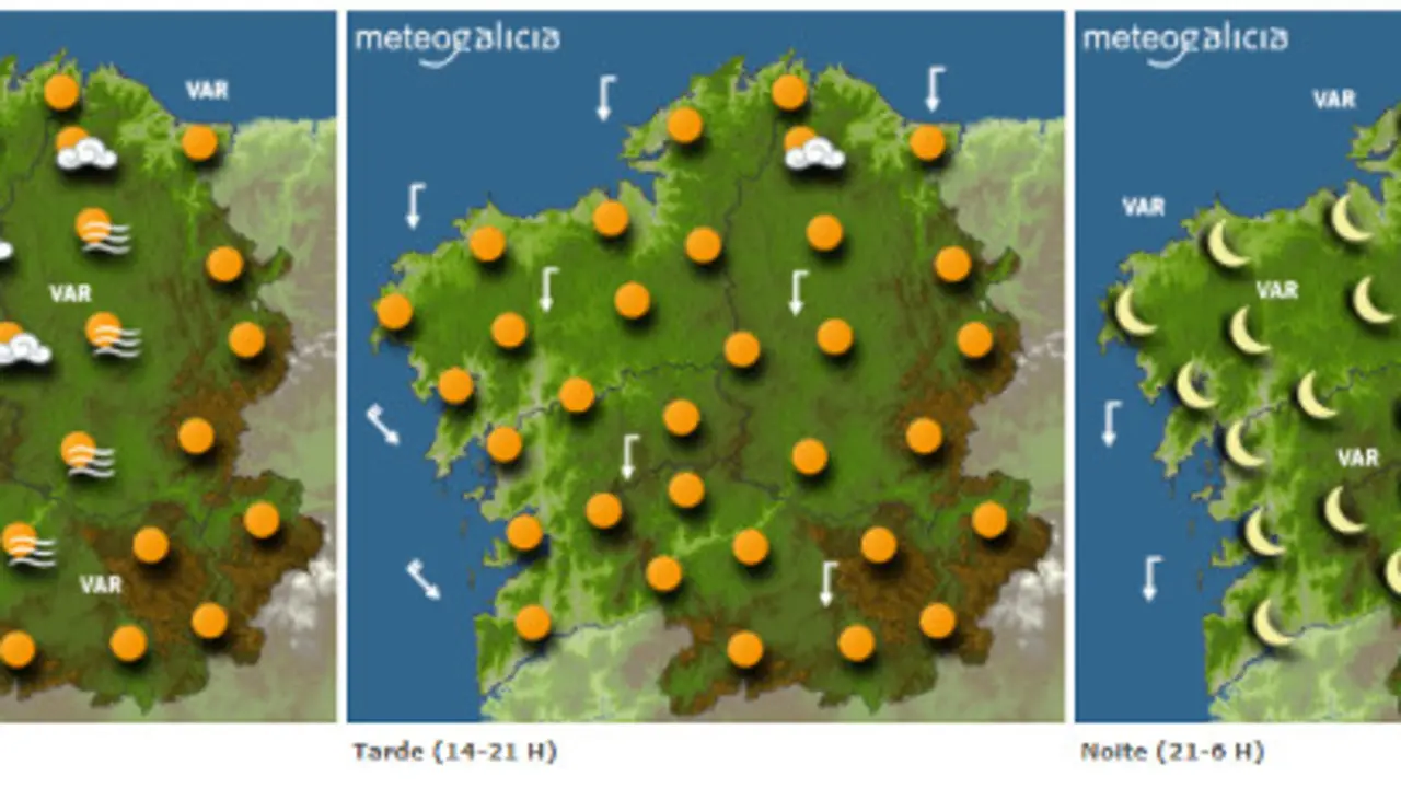 Previsi&oacute;n para este m&eacute;rcores. METEOGALICIA