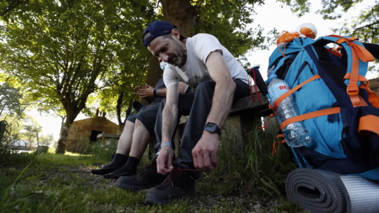 Peregrinos en el Camino francés. XESÚS PONTE