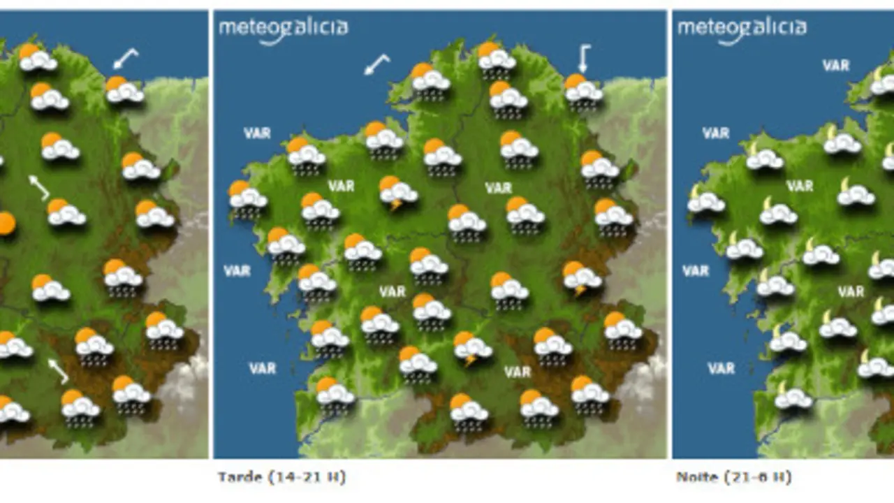 Predicci&oacute;n para este domingo. METEOGALICIA