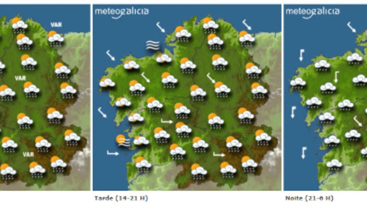 Previsi&oacute;n para este m&eacute;rcores. METEOGALICIA