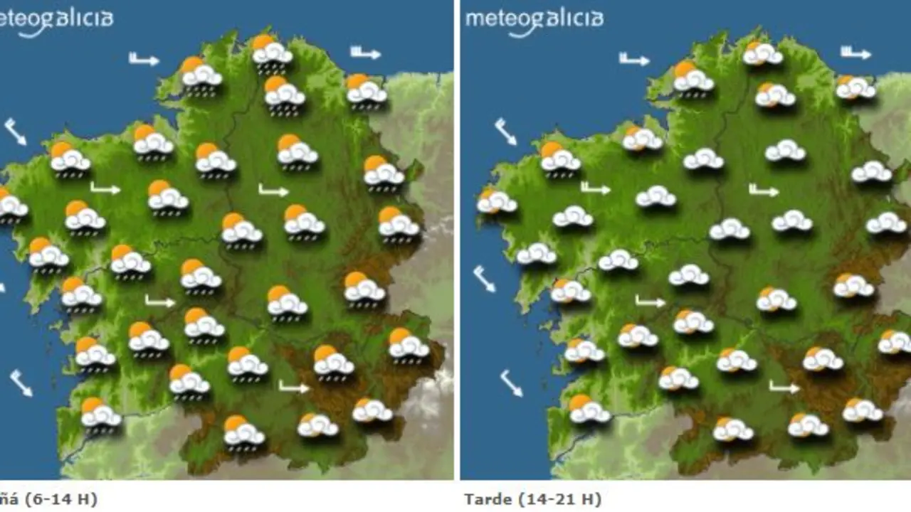 Previsión para este lunes. METEOGALICIA