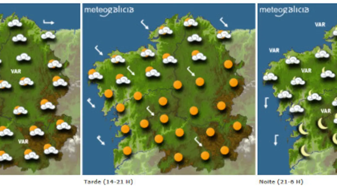 Previsión para este luns. METEOGALICIA