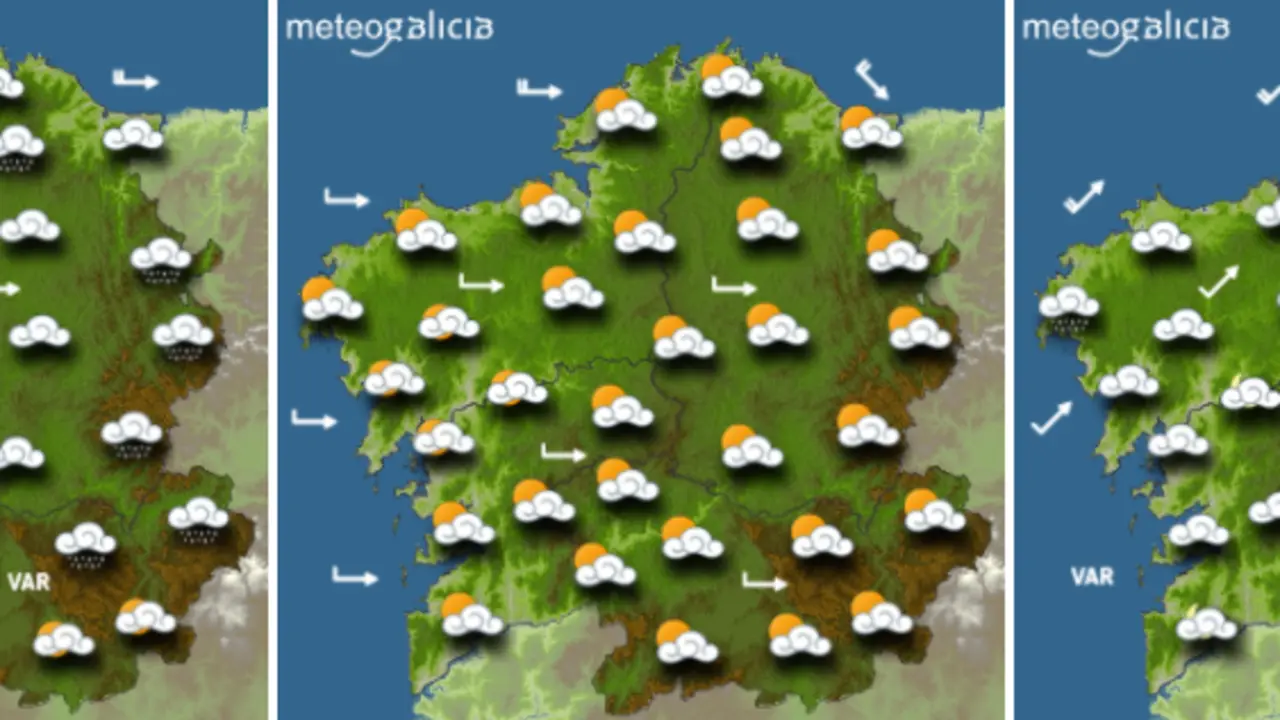 O tempo este mércores. METEOGALICIA