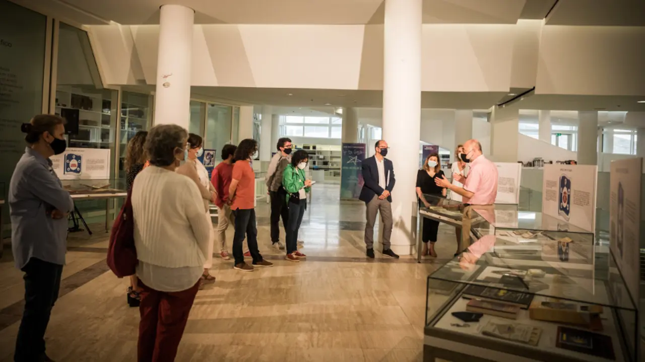 Imaxe da inauguración da mostra. XUNTA