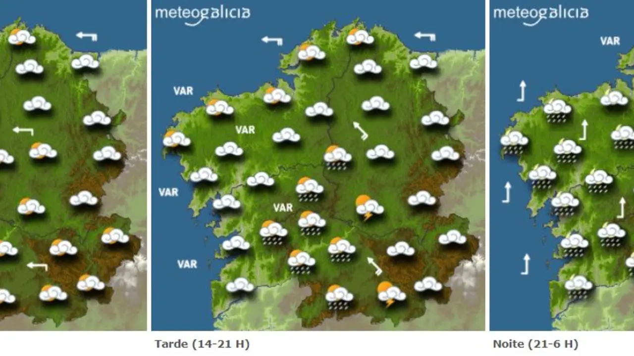 Previsión para este lunes. METEOGALICIA