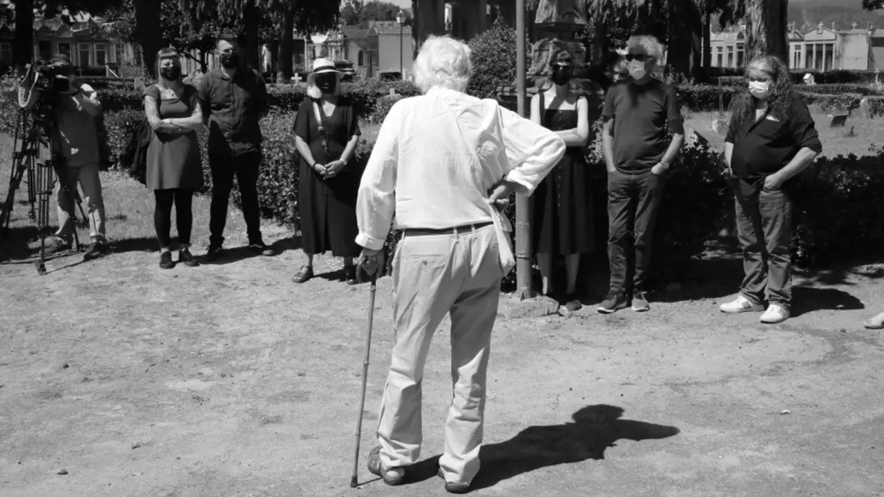 CEMITERIO DE SAN MAURO_ Dia da Galiza Martir_ Homenaxe de Anova con Anton Sanchez e Xose Manuel Beiras_