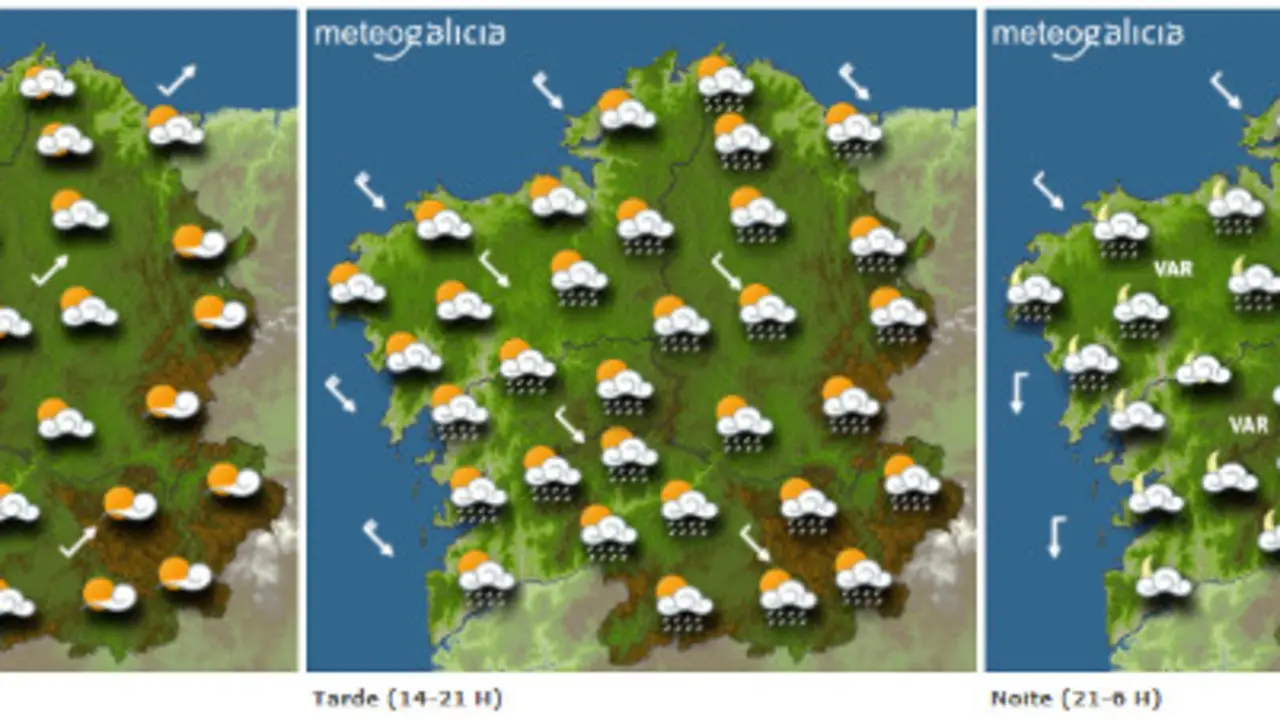 Previsión para este venres. METEOGALICIA