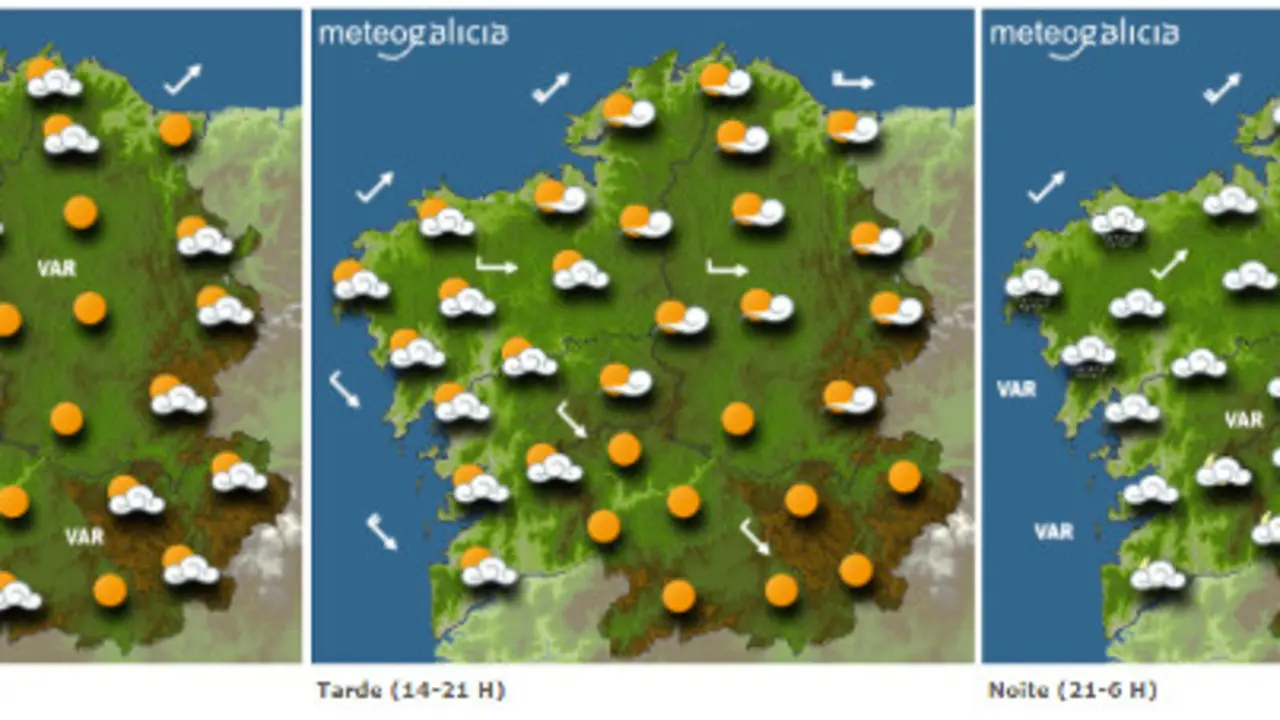 Previsión para este martes. METEOGALICIA