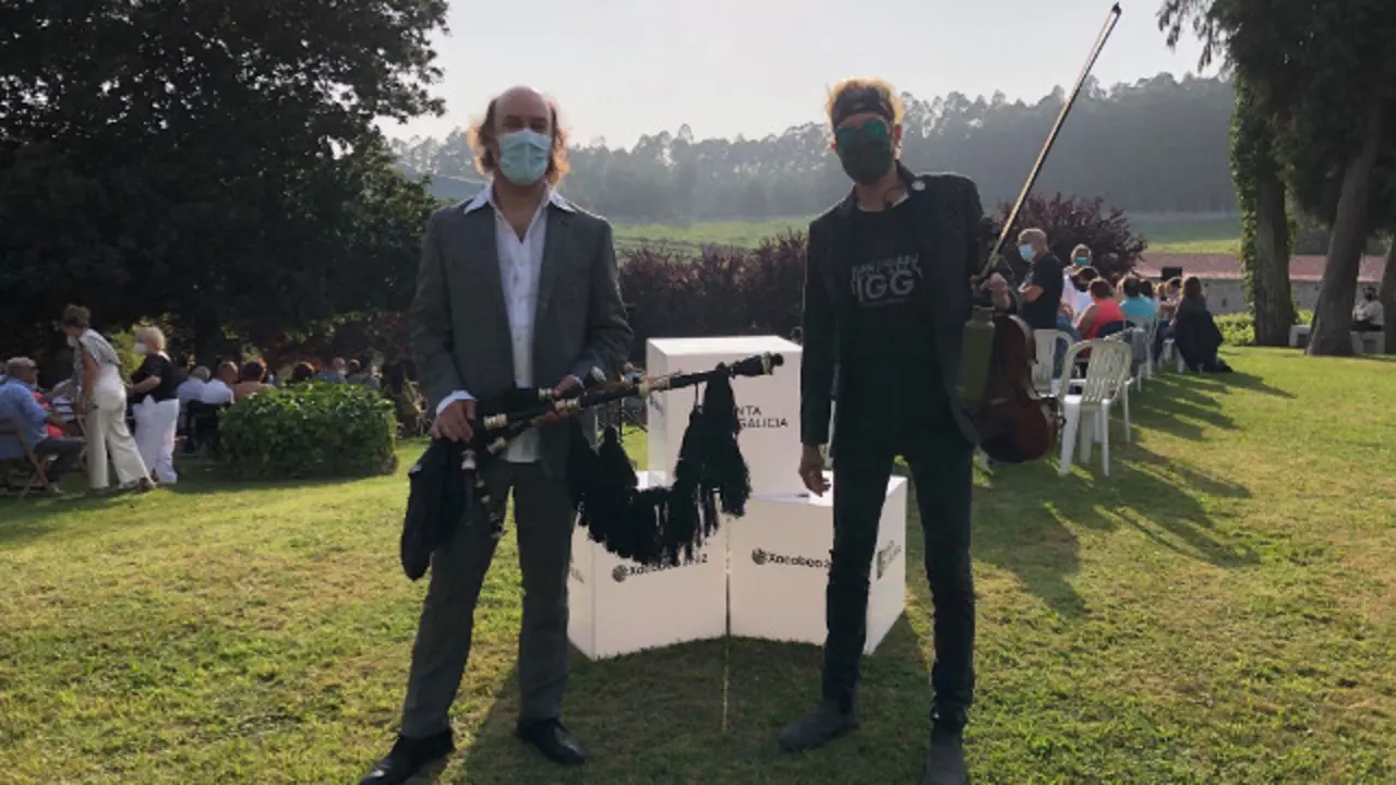 Actuación de Carlos Núñez en Vilanova. EP