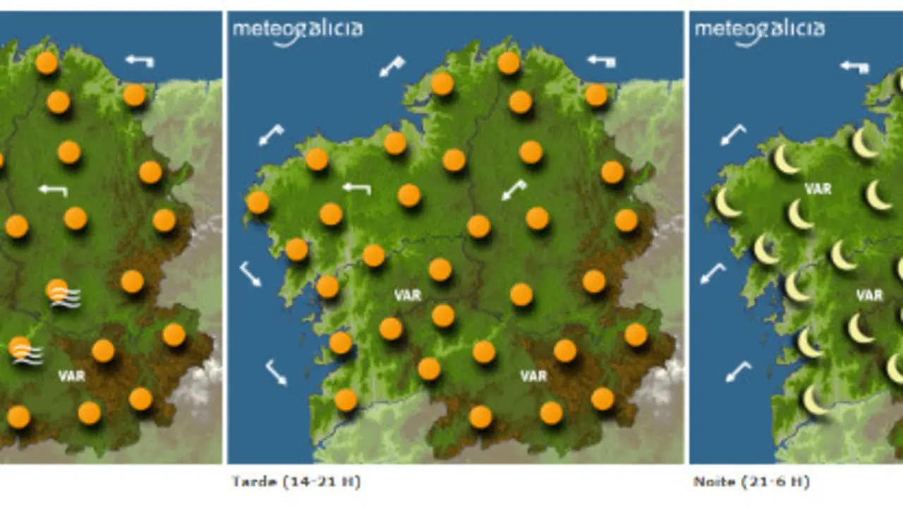 Previsión para este mércores. METEOGALICIA