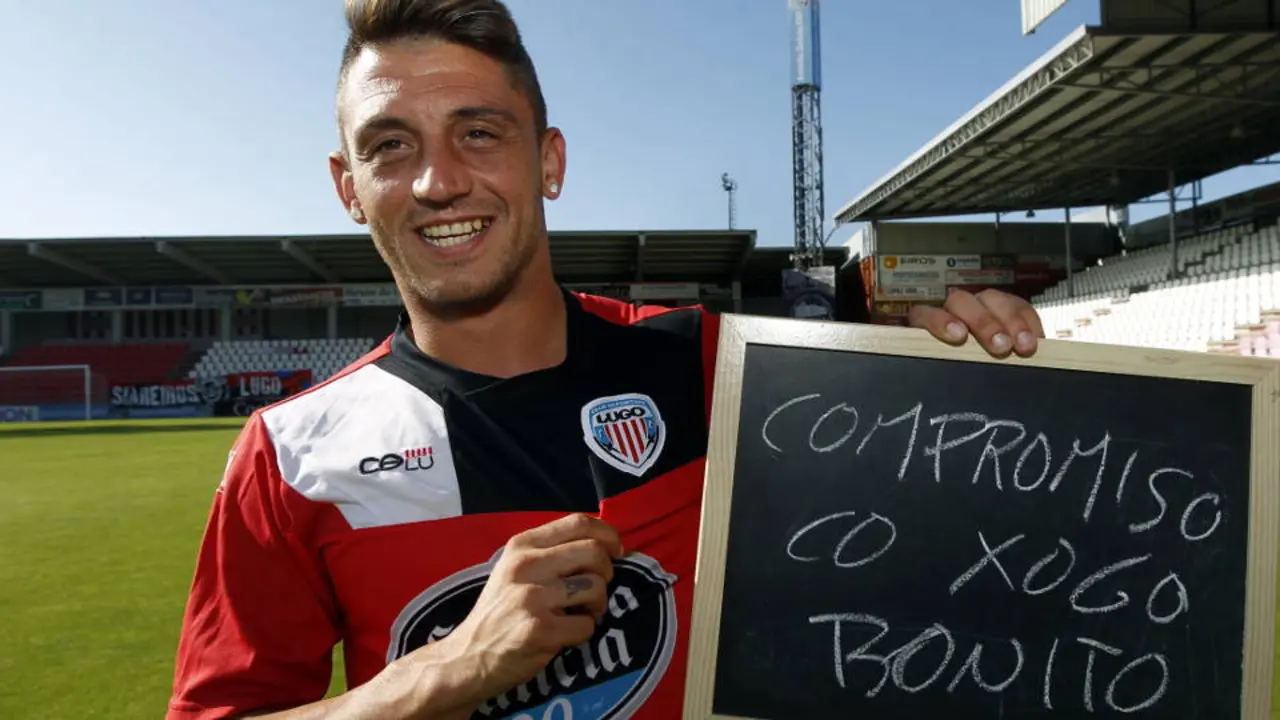 Jonatan Valle, en su etapa en Lugo. SEBAS SENANDE