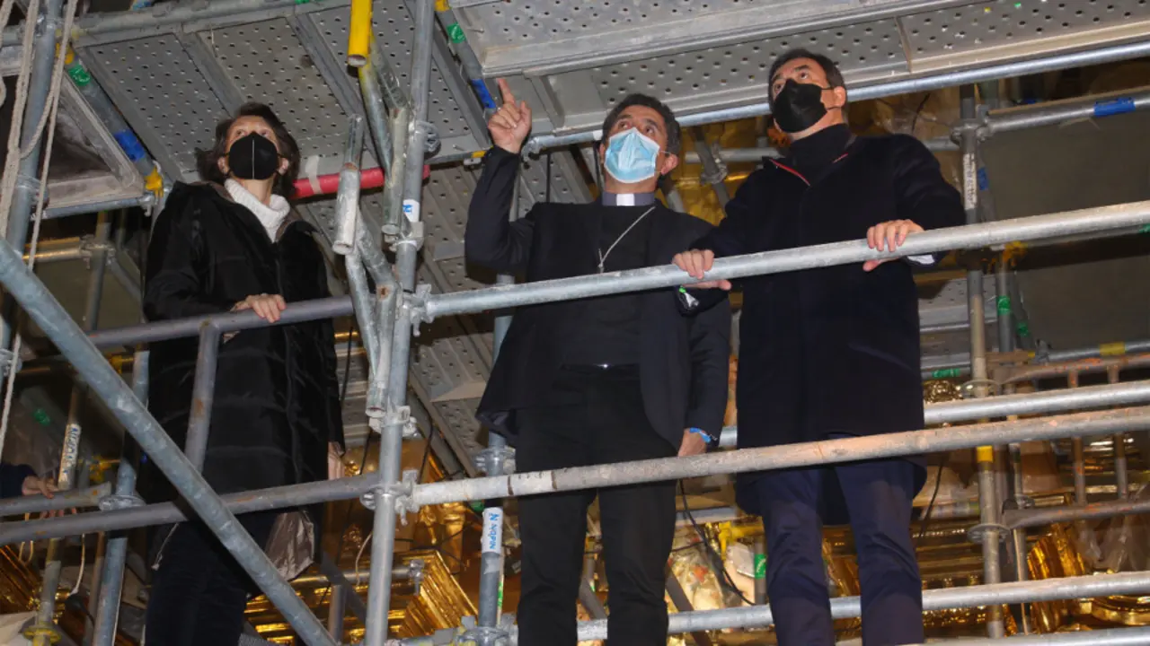 Obras na catedral de Mondoñedo. EP