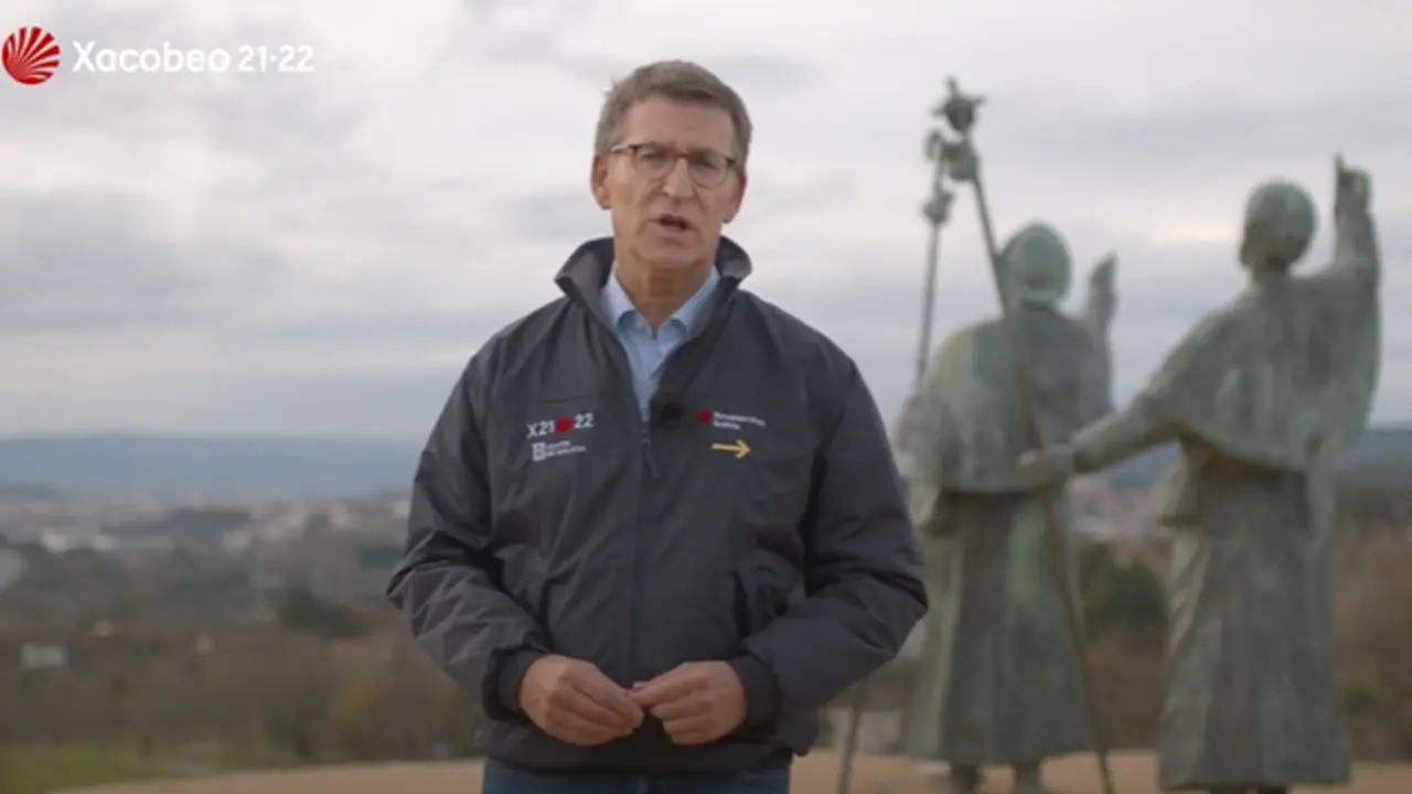 Feijóo, en el Monte do Gozo. XUNTA DE GALICIA