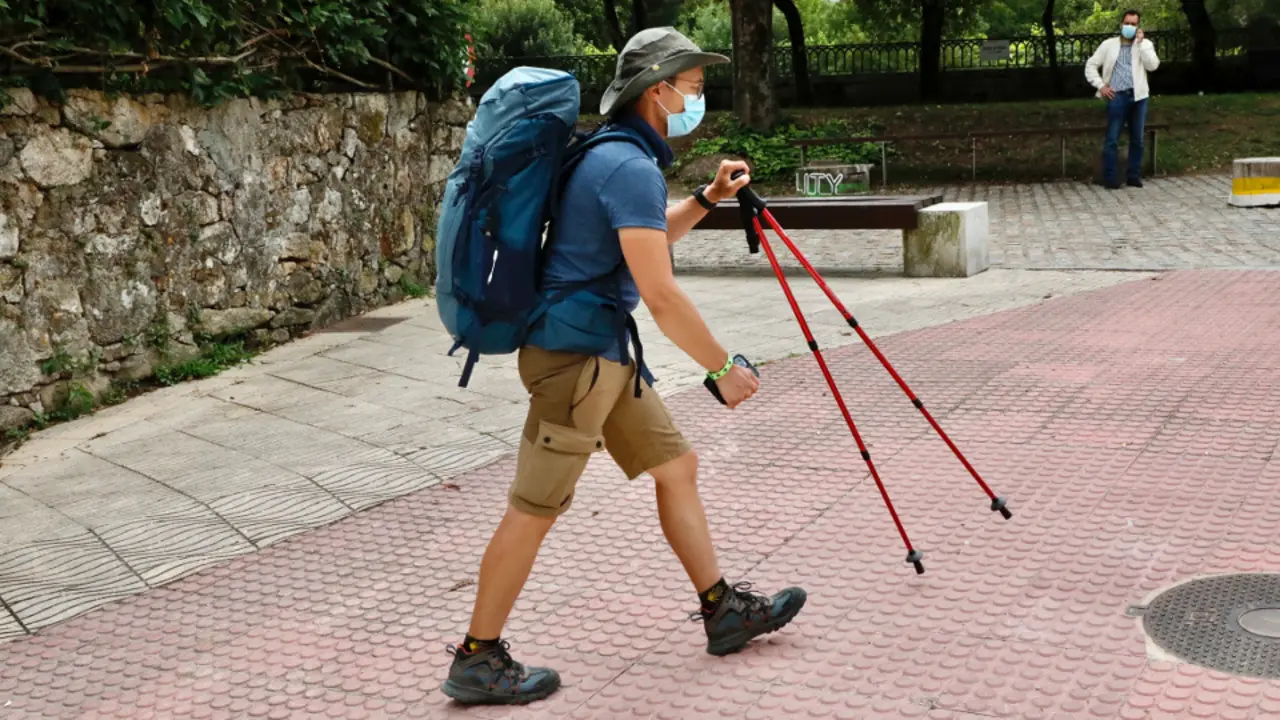 Un peregrino. JOSÉ LUIZ OUBIÑA