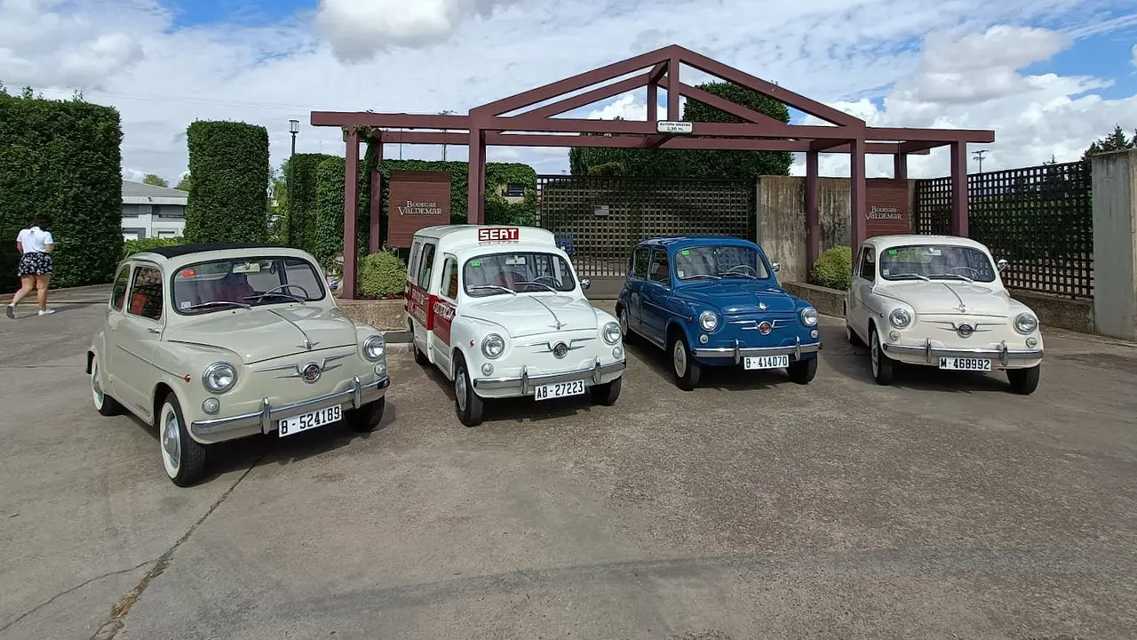 Algunos de las unidades de Seat Históricos que participan en la Traveseat. EP