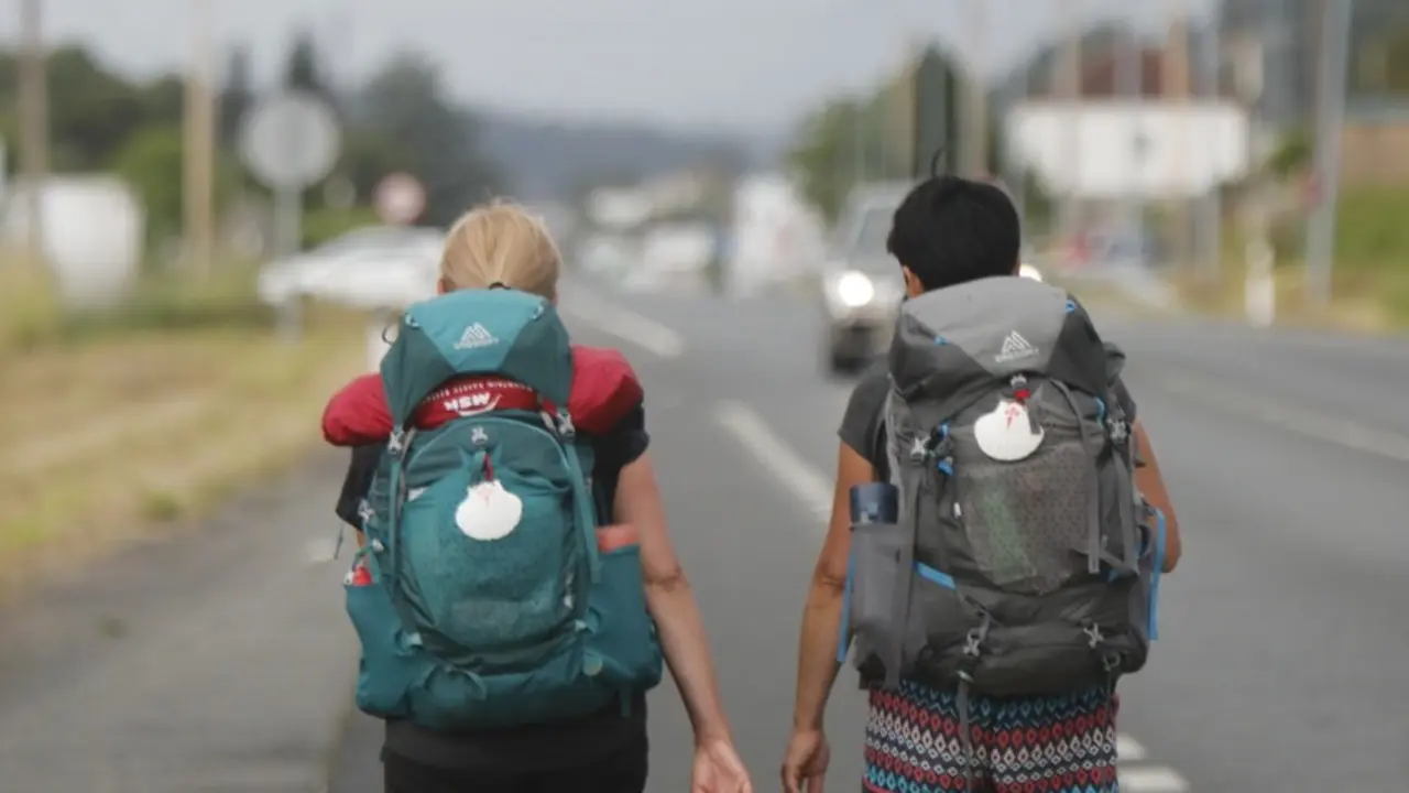 El Camino Portugués superó los 61.000 peregrinos en el pasado julio. JOSÉ LUIZ OUBIÑA