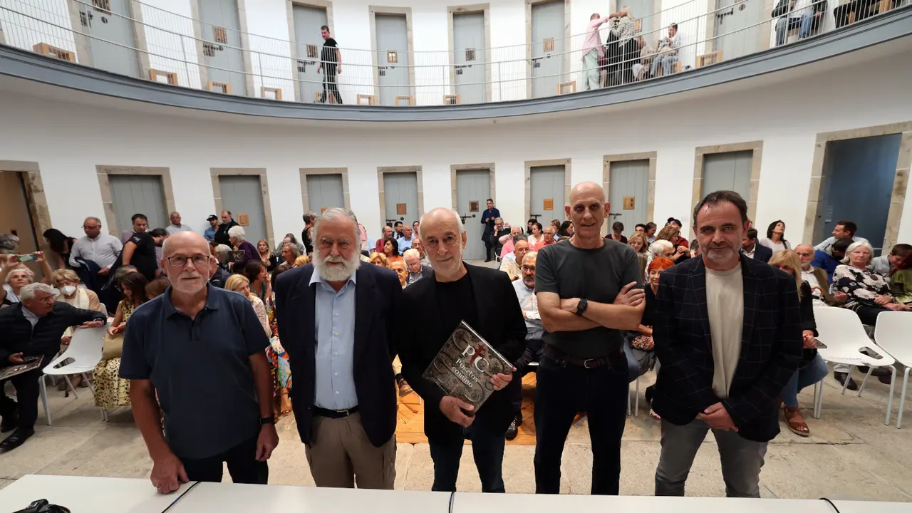 De Vivero, Tejero y Díaz, junto a José de Cora y Juan Carlos Rodríguez. XESÚS PONTE.JPG