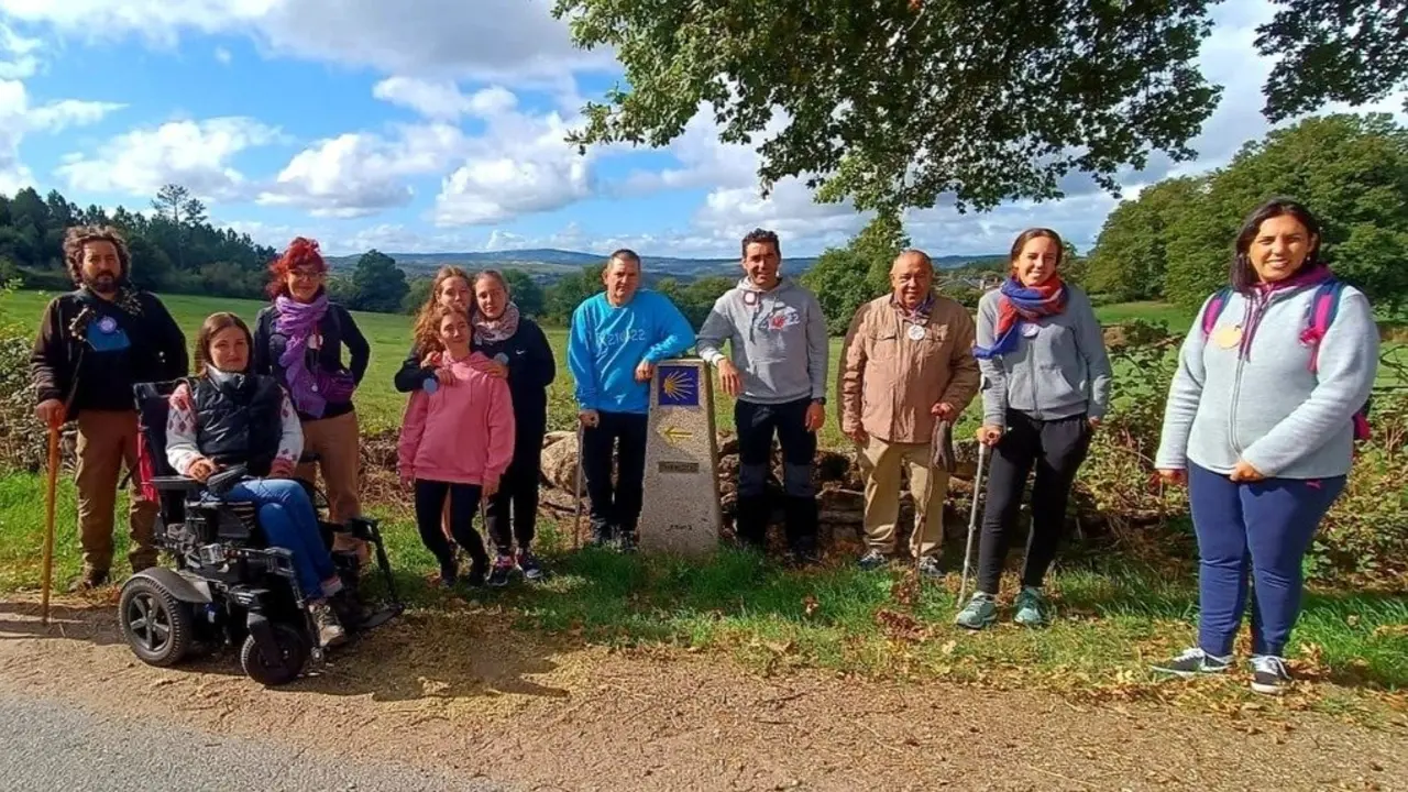 Luis López participou este sábado na actividade 'O Camiño Diverso', en Rodeiro. DP