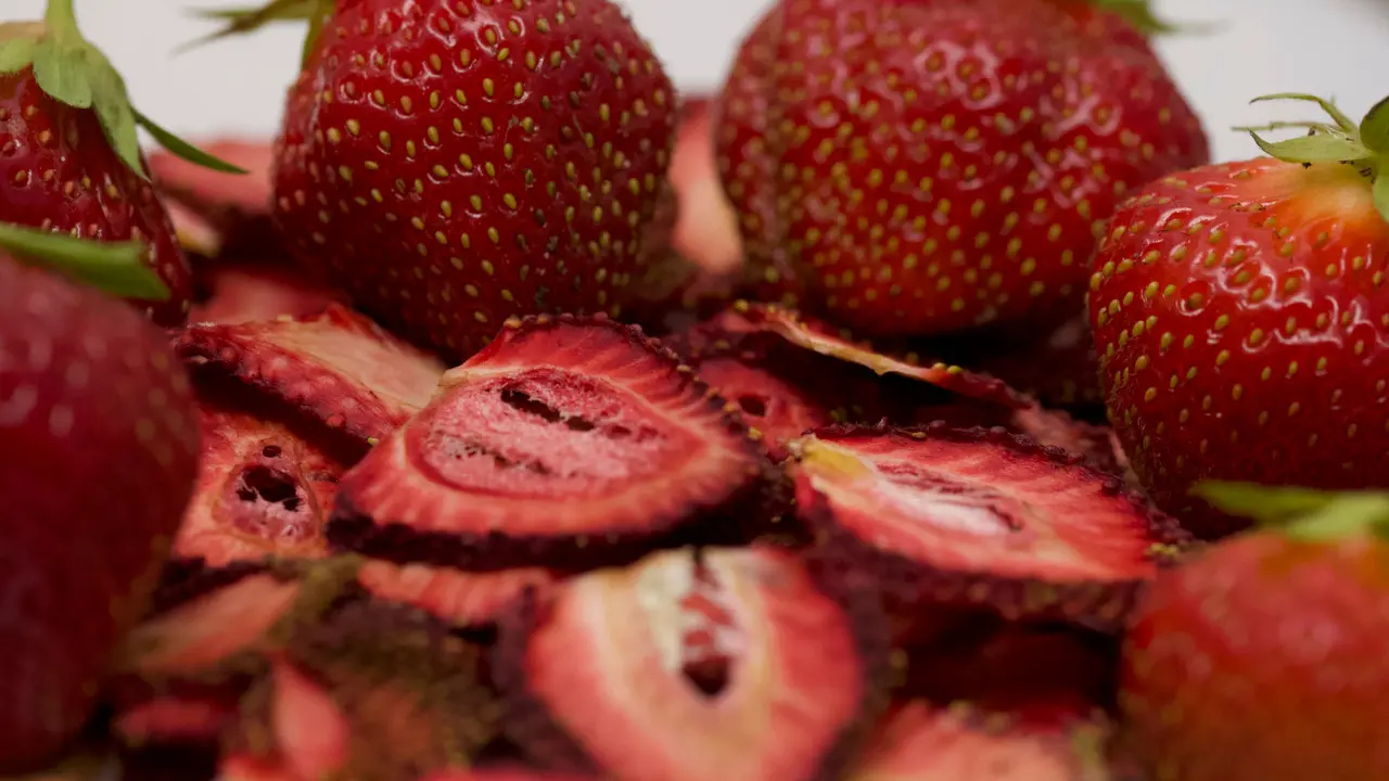 Las fresas deshidratadas de Trasdeza