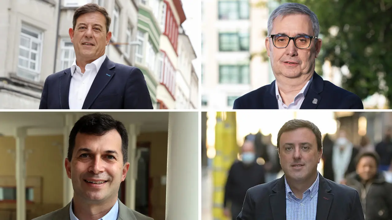 Besteiro, García, Caballero y Formoso. EP